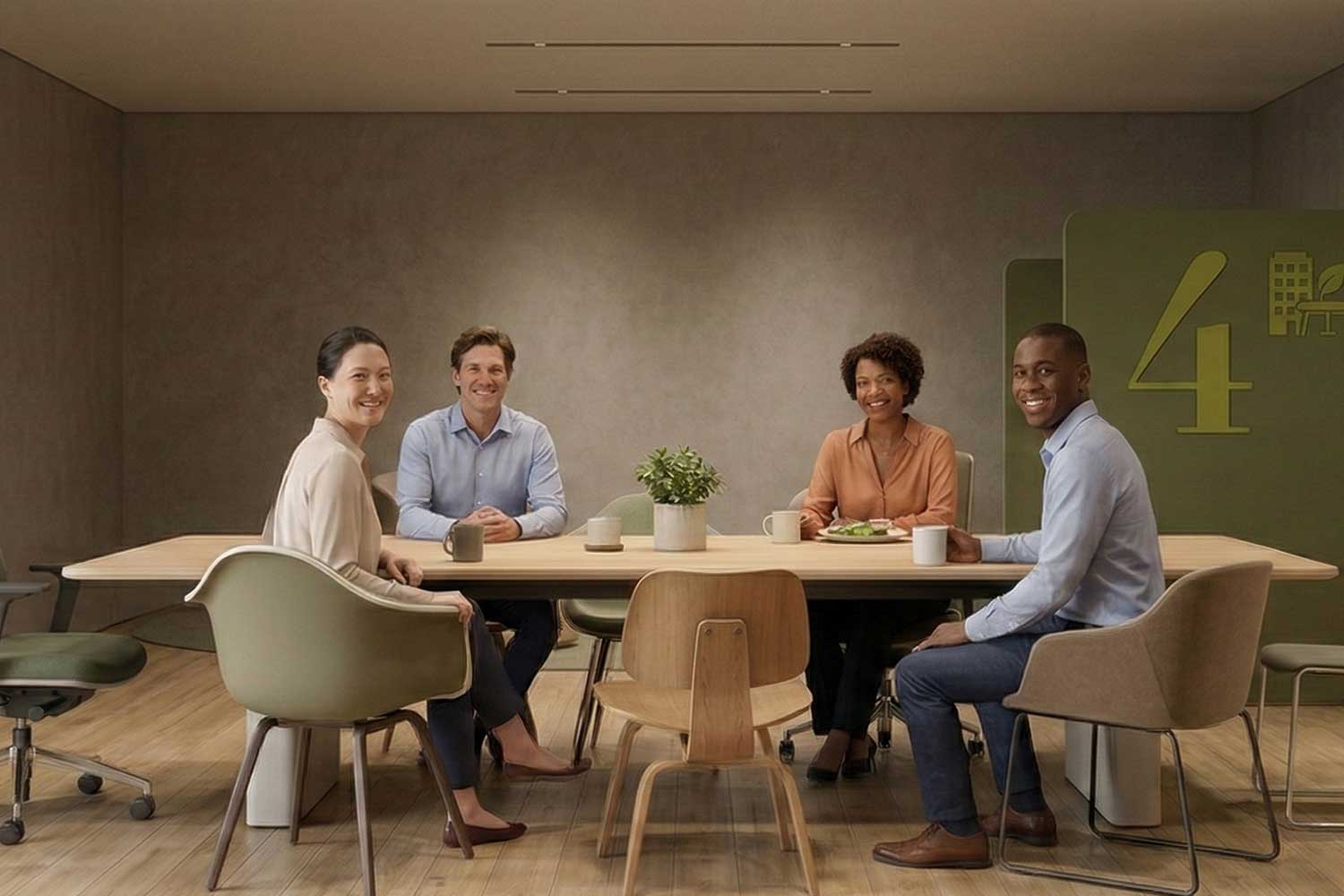 Fellows in the coffee corner -