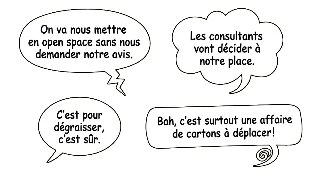 Témoignages clients en phylactères